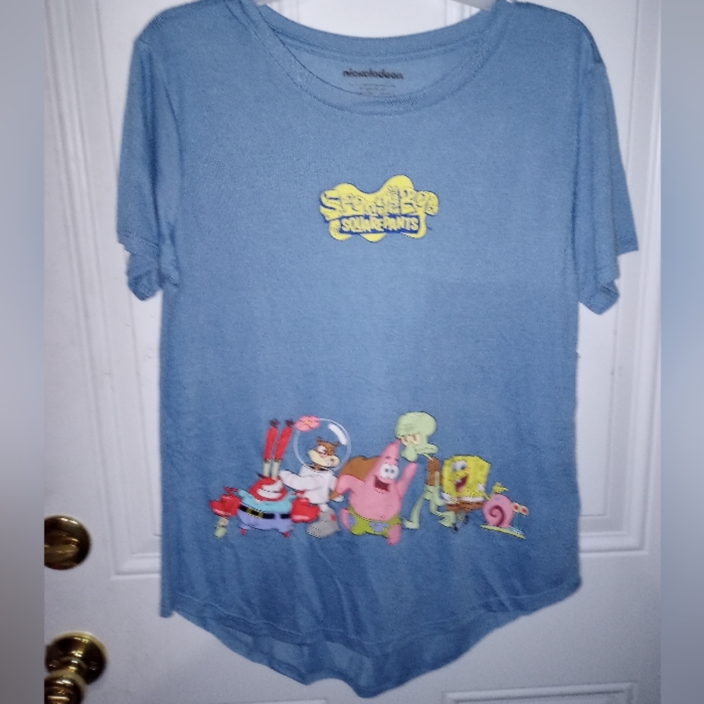 Blue Nickelodeon SpongeBob T-Shirt Size (L)